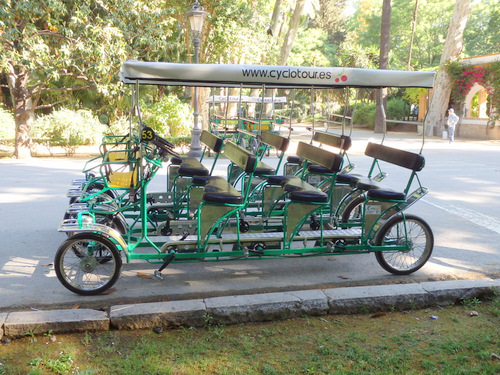 Bicycle Rentals in the Parque de Maria Luisa.